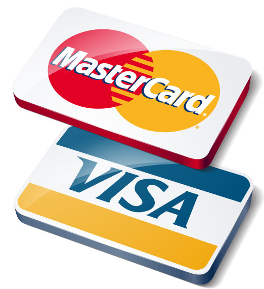 * Установлены терминалы для оплаты картами "VISA", "MasterCard"